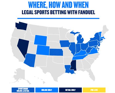 fanduel states legal|FanDuel Sportsbook States .